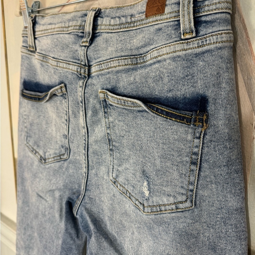 C&C CALIFORNIA Acid Washed Straight Leg Ankle Jean Size 27 - Picture 10 of 11